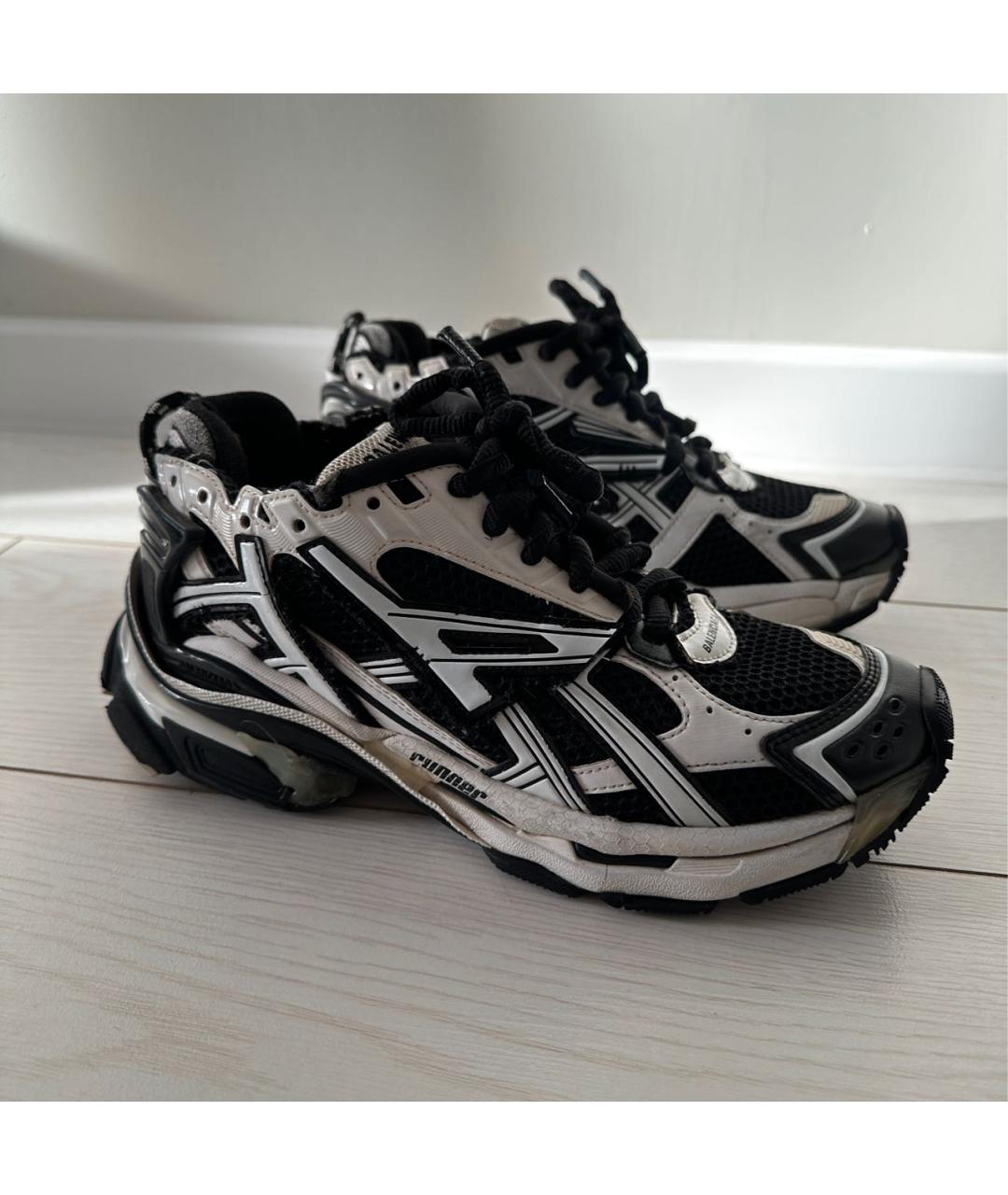 BALENCIAGA Черные текстильные кроссовки, фото 5