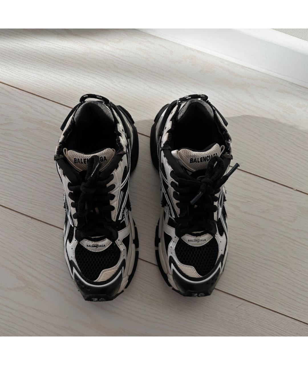 BALENCIAGA Черные текстильные кроссовки, фото 3