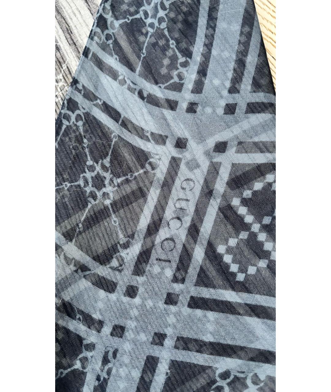 GUCCI Синий хлопковый платок, фото 2