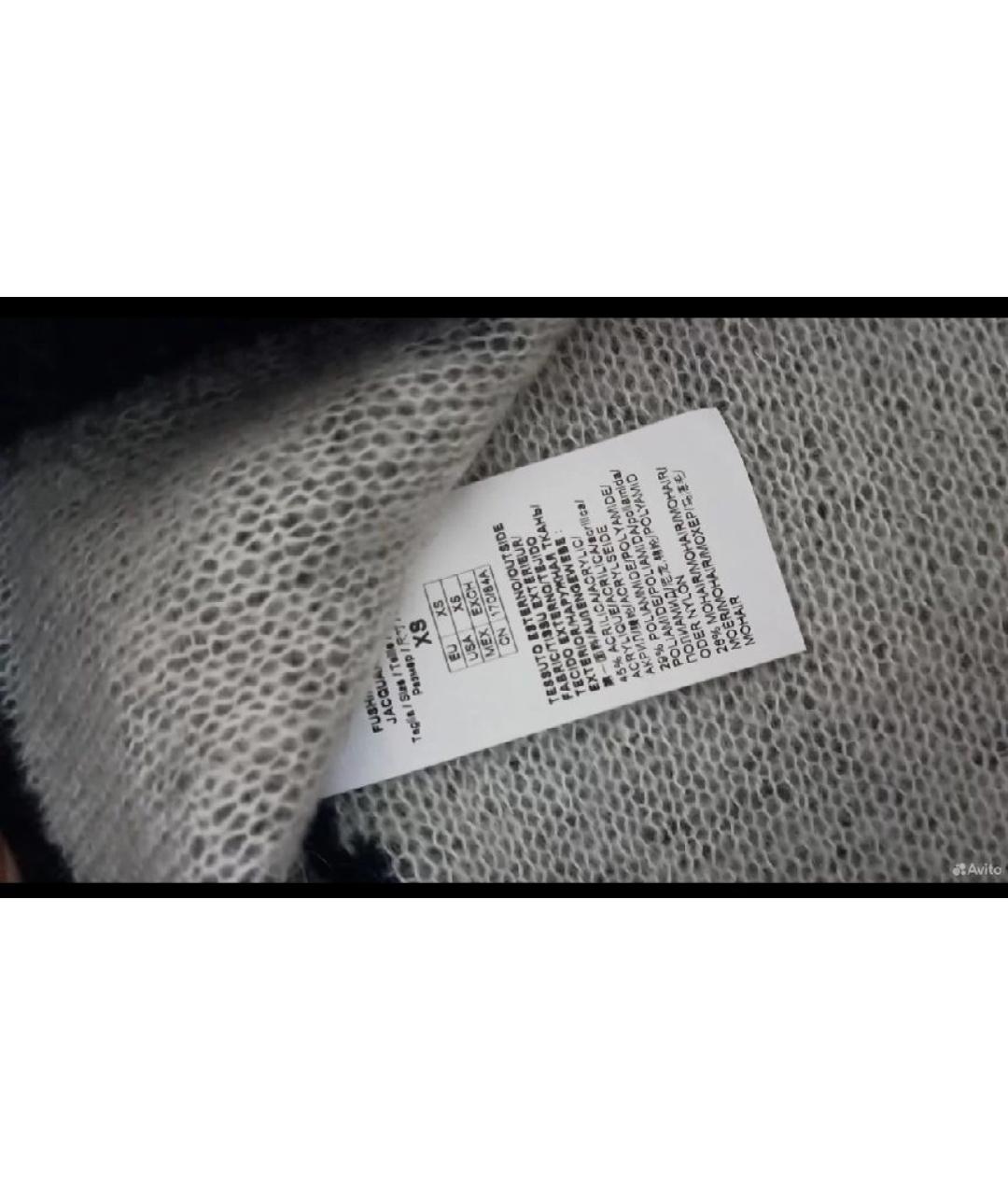 PINKO Черный шерстяной джемпер / свитер, фото 4