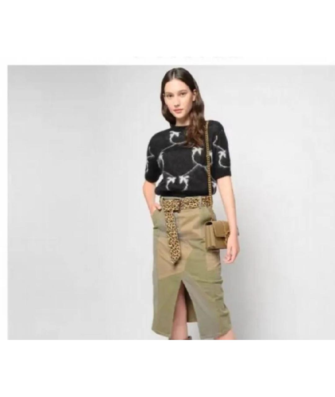 PINKO Черный шерстяной джемпер / свитер, фото 2