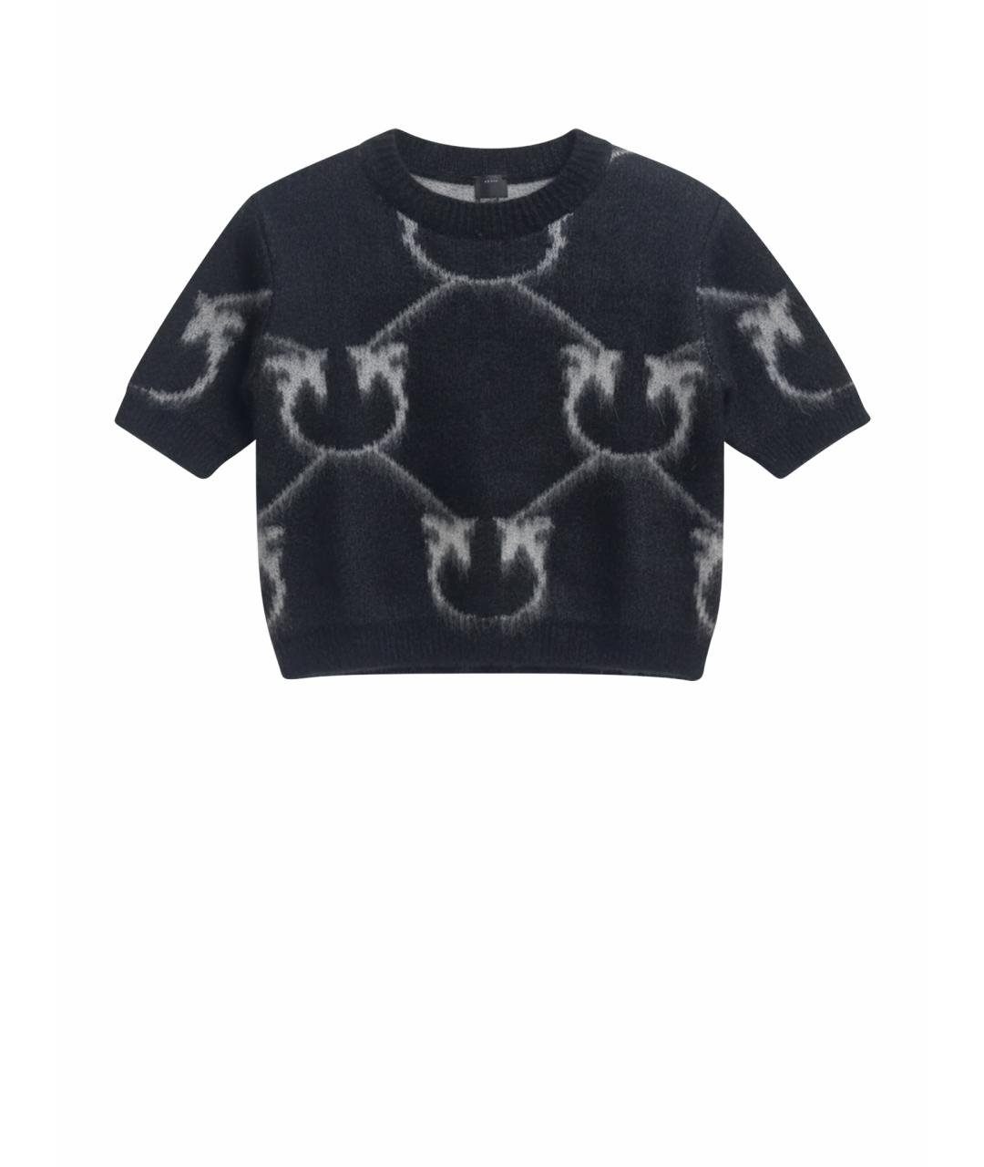 PINKO Черный шерстяной джемпер / свитер, фото 1