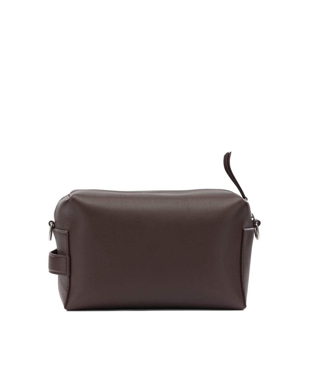 CELINE Коричневая кожаная сумка на плечо, фото 3