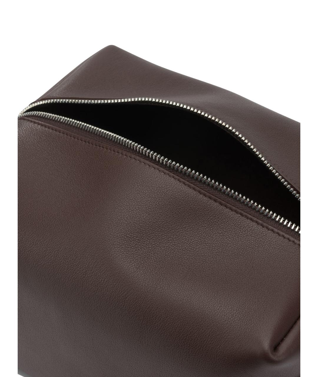 CELINE Коричневая кожаная сумка на плечо, фото 5