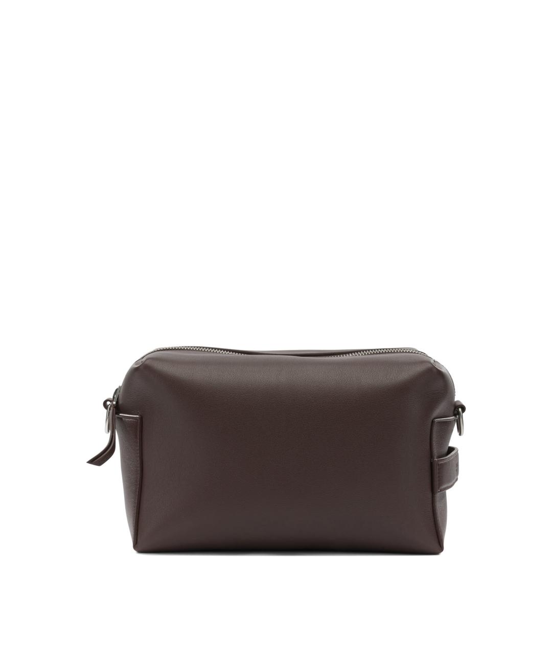 CELINE Коричневая кожаная сумка на плечо, фото 1