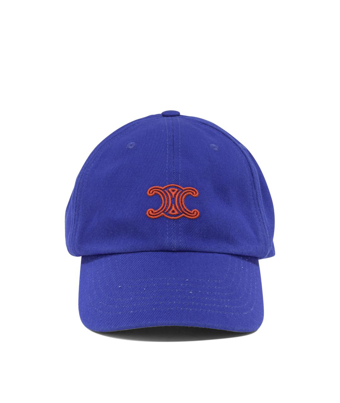 CELINE Синяя хлопковая кепка/бейсболка, фото 1