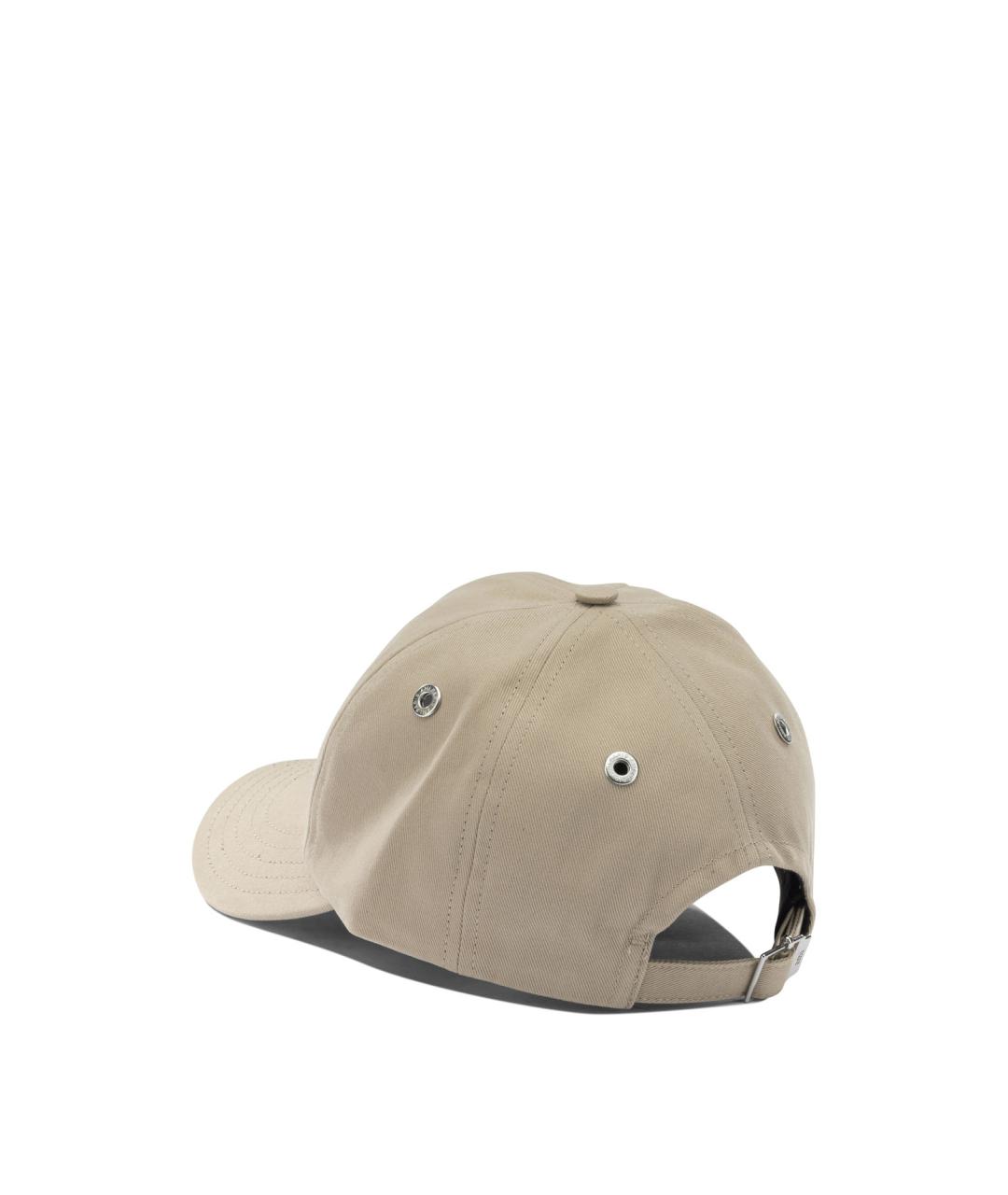 Ami Paris Бежевая хлопковая кепка, фото 3