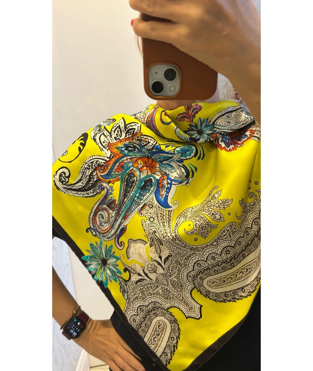 ETRO Мульти шелковый платок, фото 6
