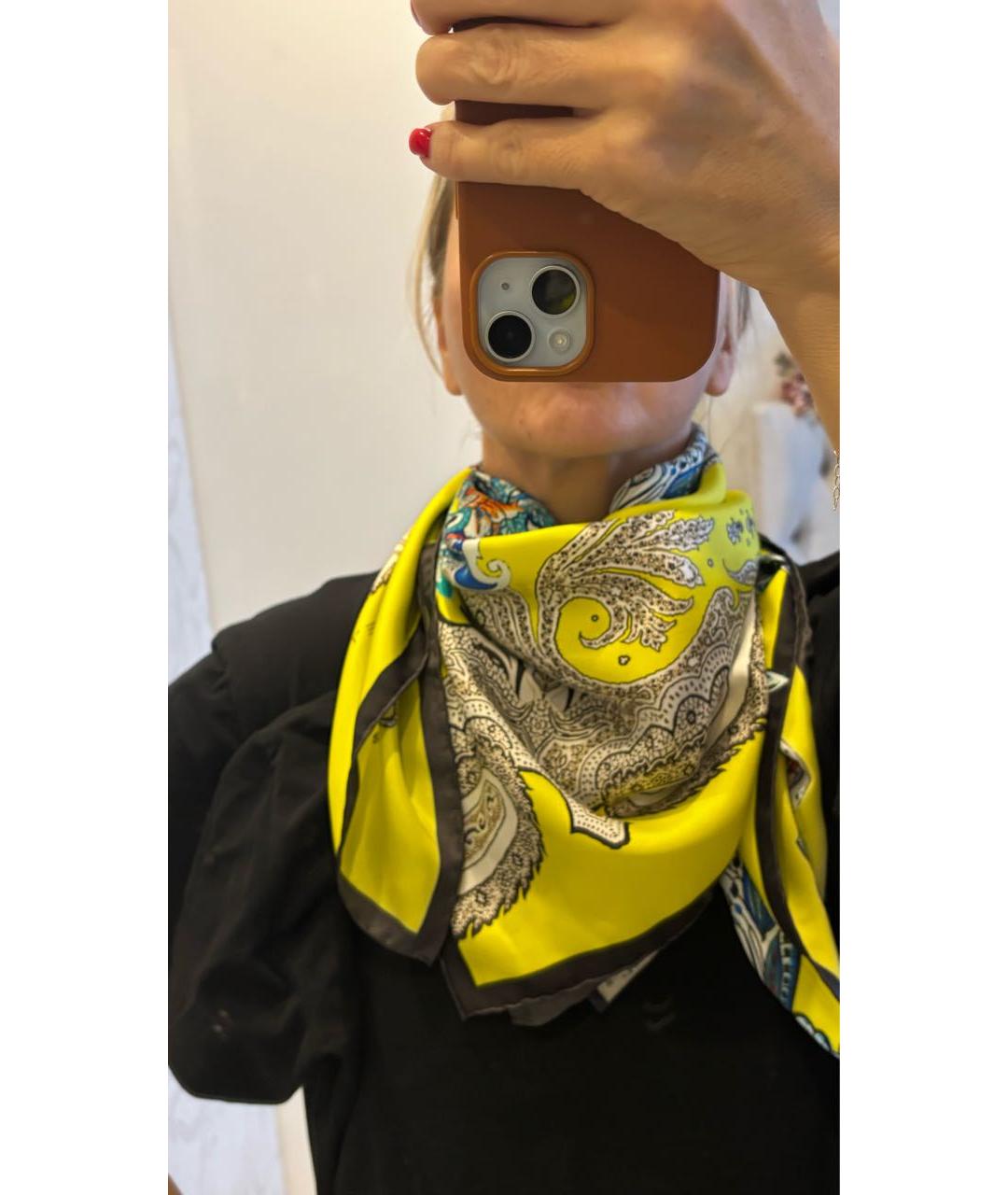 ETRO Мульти шелковый платок, фото 5