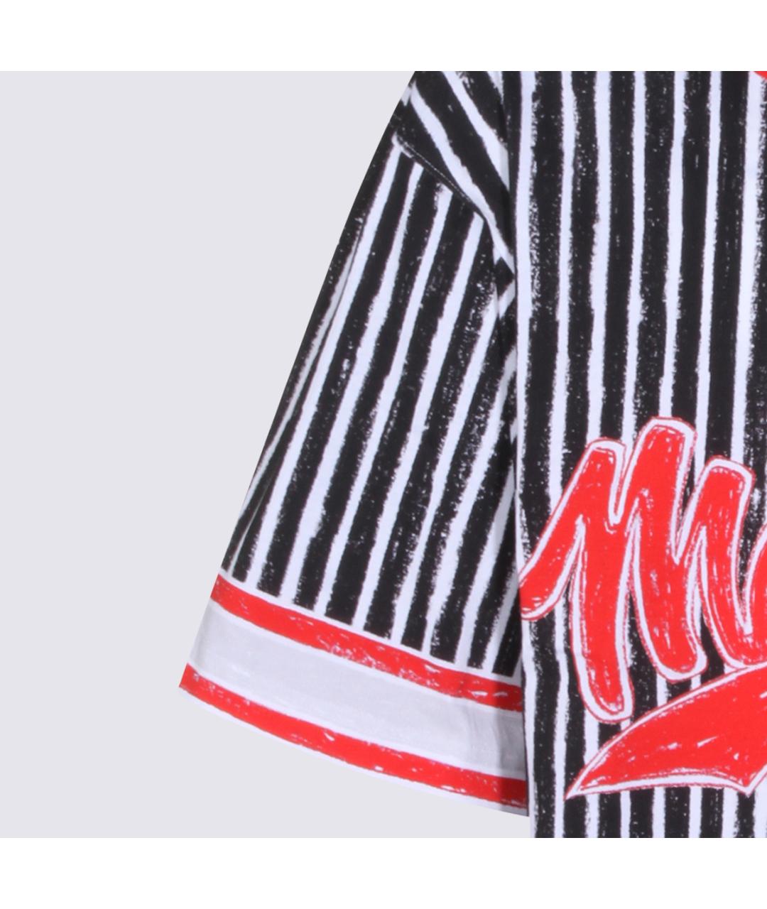MOSCHINO Красная вискозная футболка, фото 4