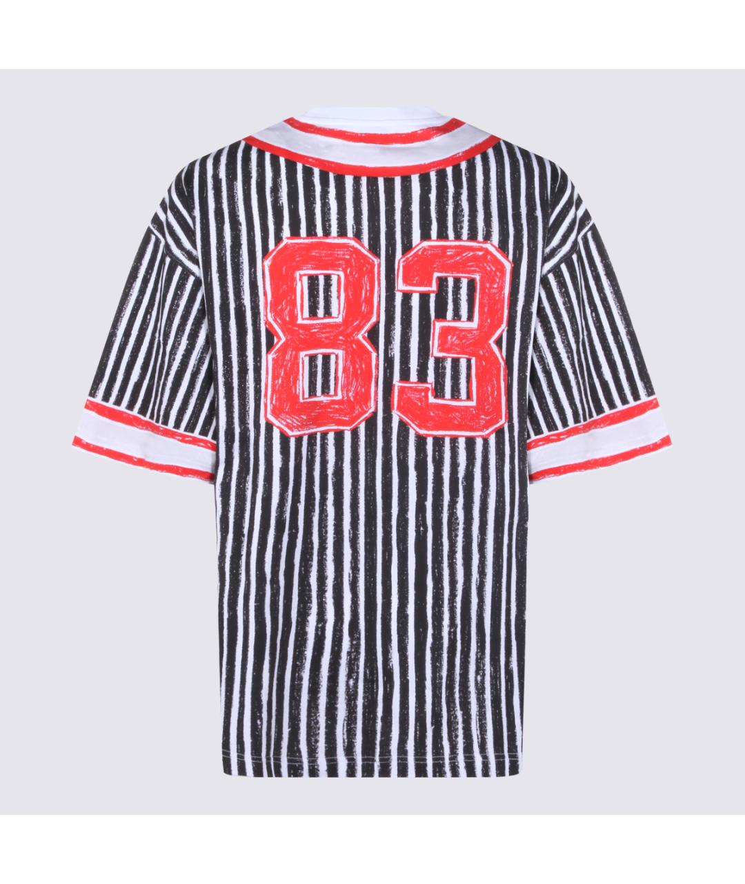 MOSCHINO Красная вискозная футболка, фото 2