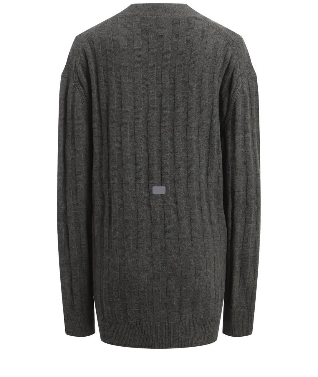 HERMES Серый кашемировый костюм с брюками, фото 5