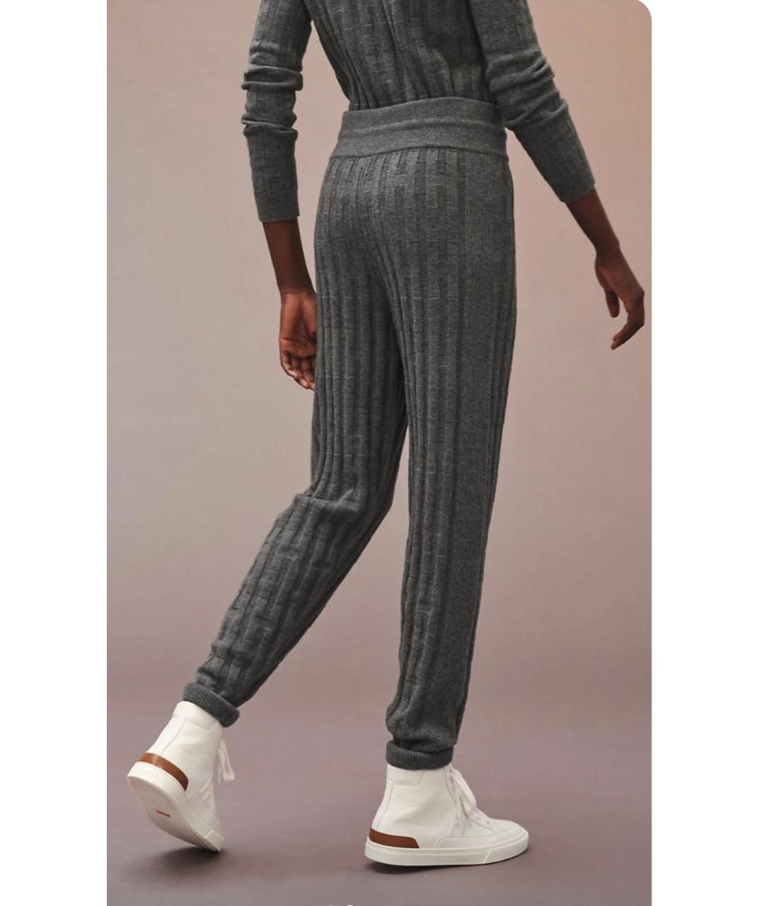 HERMES Серый кашемировый костюм с брюками, фото 7