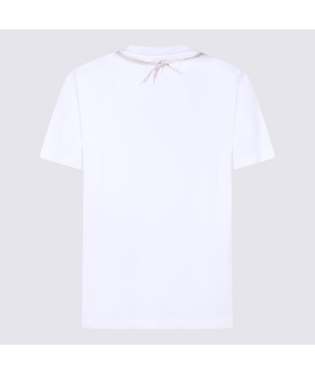 MOSCHINO Белая хлопковая футболка, фото 2