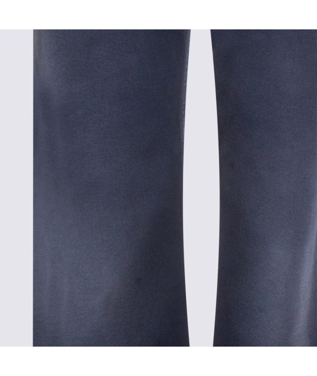 BALENCIAGA Синие хлопковые прямые джинсы, фото 4