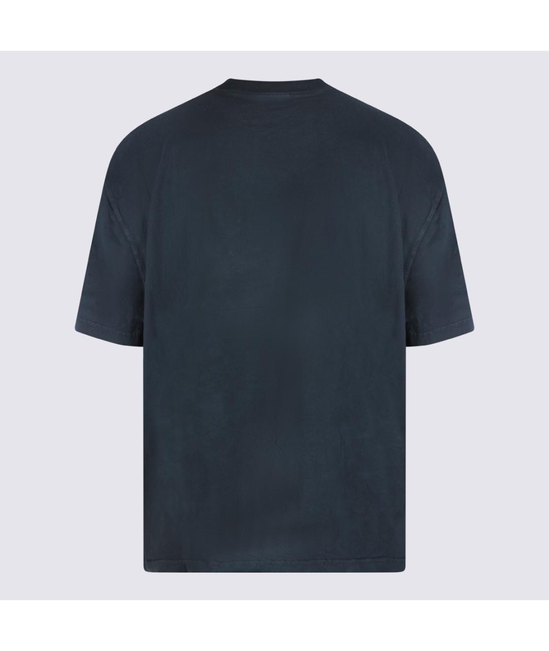 BALENCIAGA Черная хлопковая футболка, фото 2