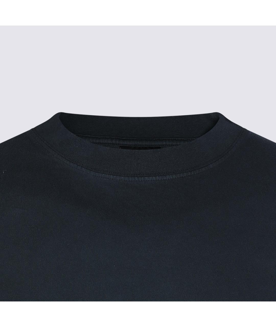 BALENCIAGA Черная хлопковая футболка, фото 4