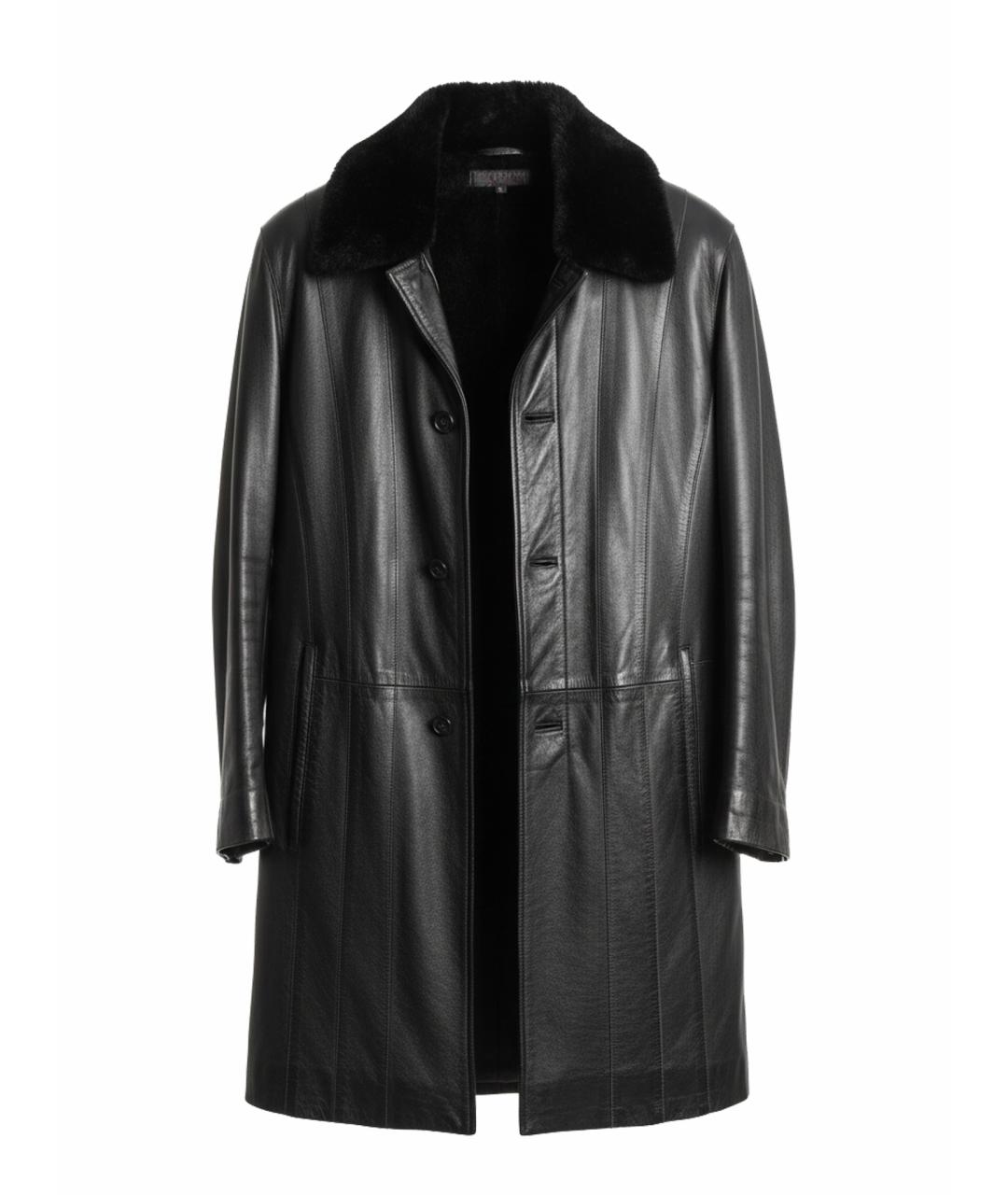 ZILLI Черная кожаная куртка, фото 1