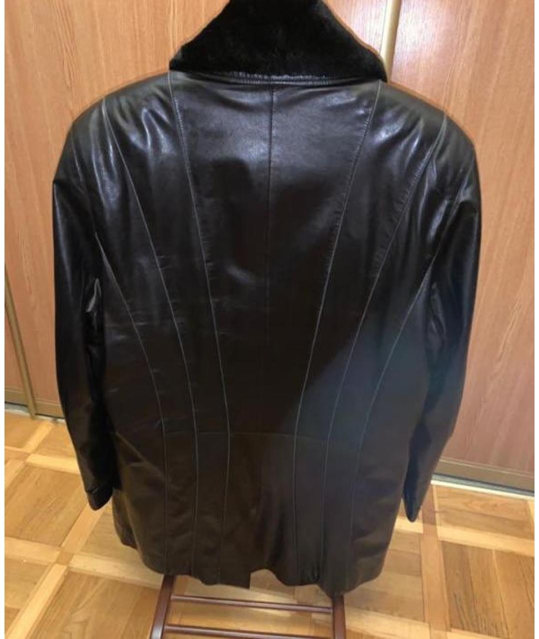 ZILLI Черная кожаная куртка, фото 2