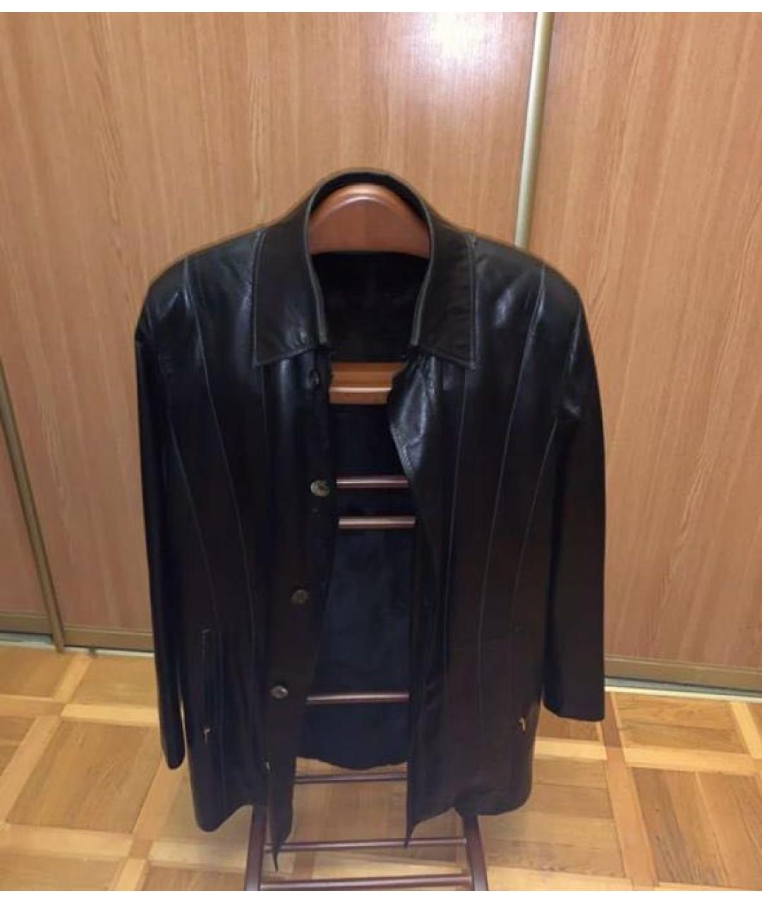 ZILLI Черная кожаная куртка, фото 4