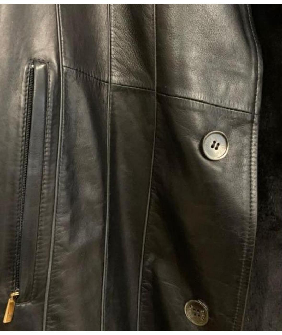 ZILLI Черная кожаная куртка, фото 5