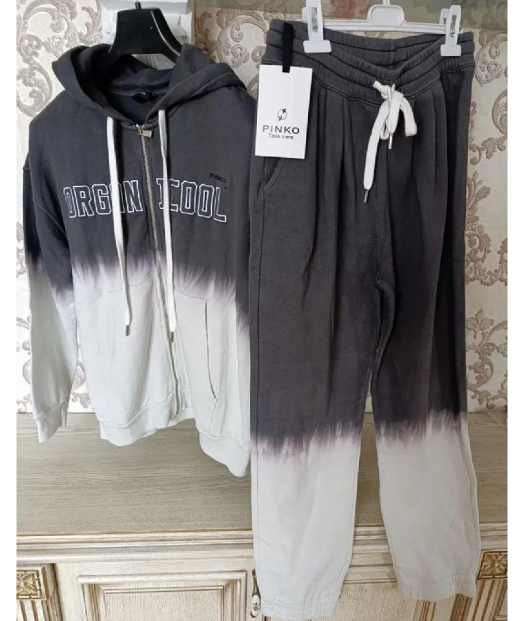 PINKO Серый хлопковый спортивные костюмы, фото 7