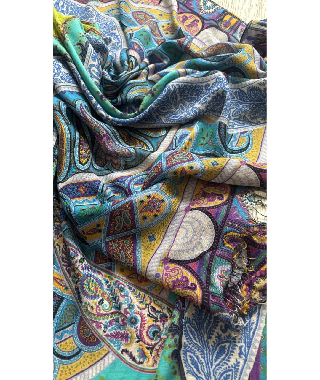 ETRO Мульти кашемировый платок, фото 3