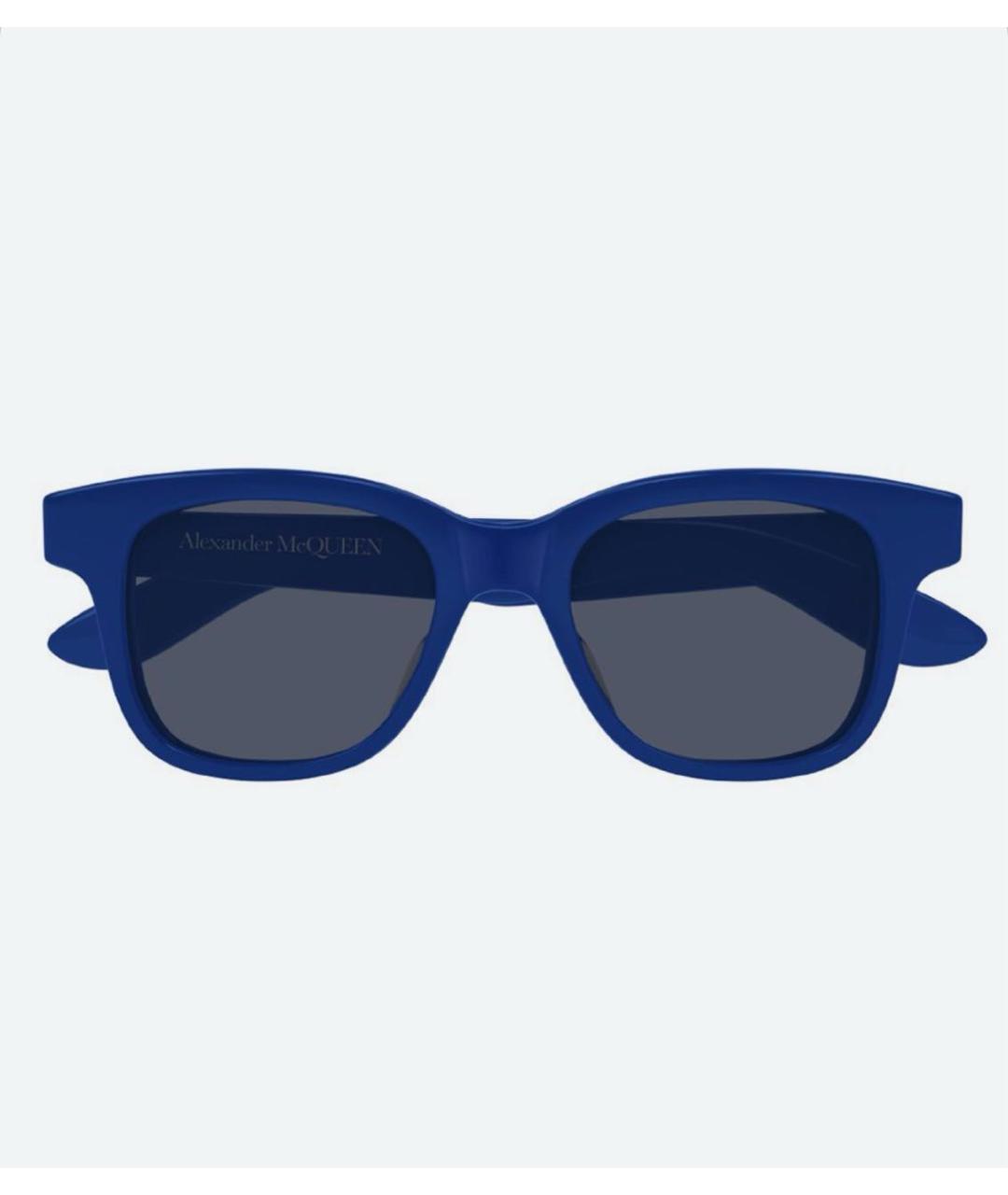 ALEXANDER MCQUEEN Синие пластиковые солнцезащитные очки, фото 5