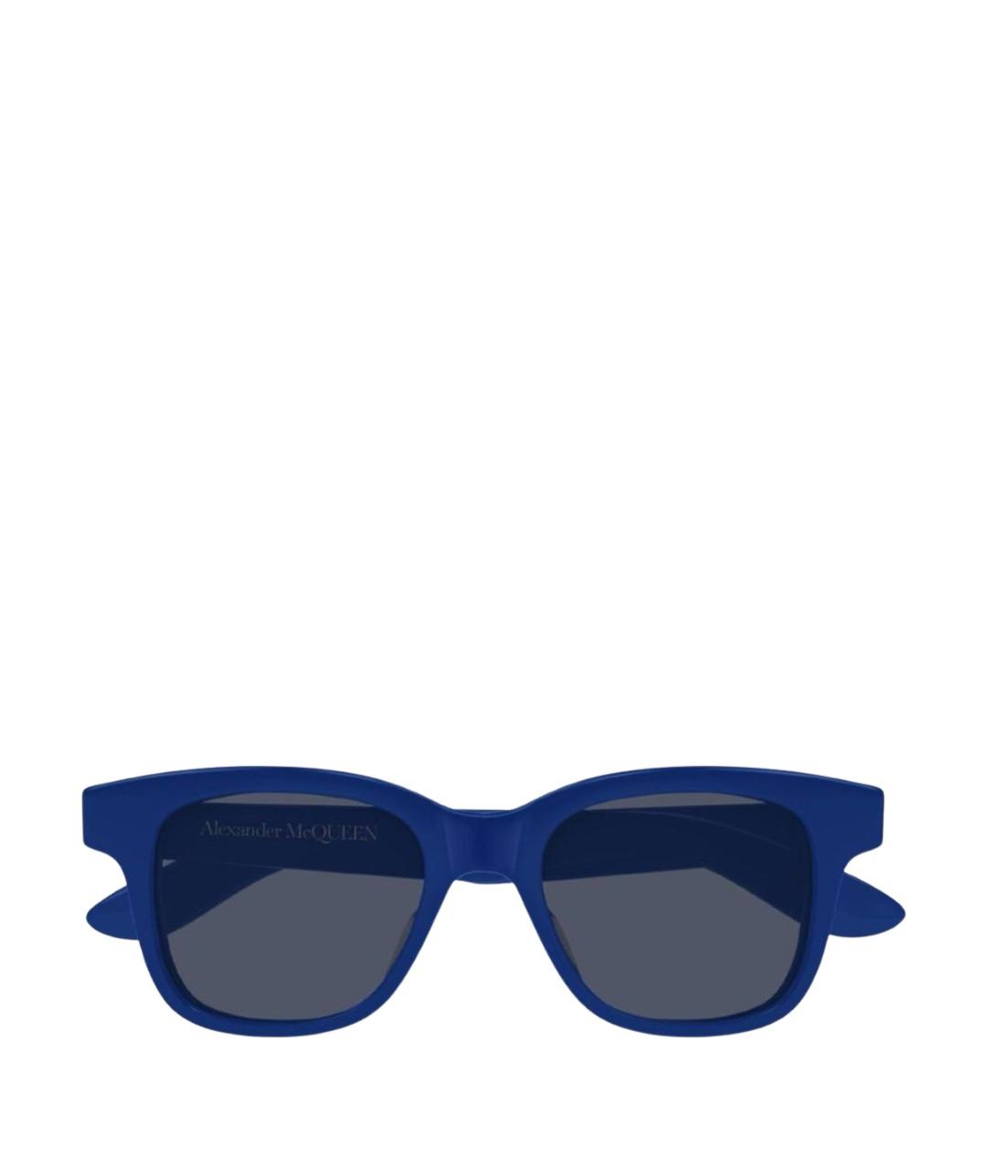 ALEXANDER MCQUEEN Синие пластиковые солнцезащитные очки, фото 1