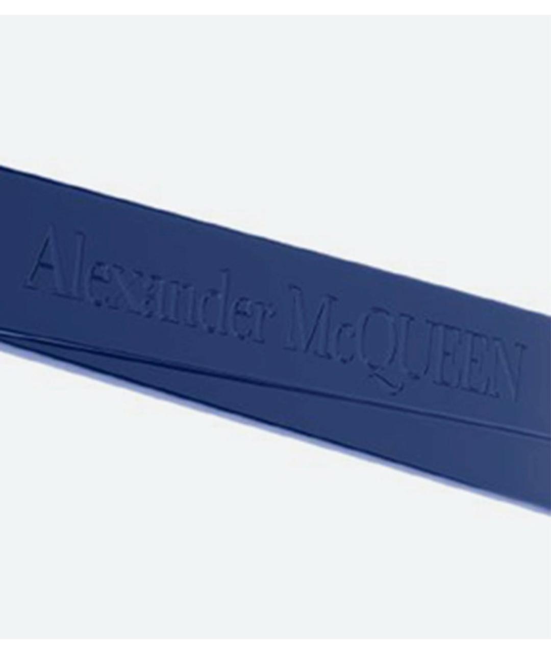 ALEXANDER MCQUEEN Синие пластиковые солнцезащитные очки, фото 4