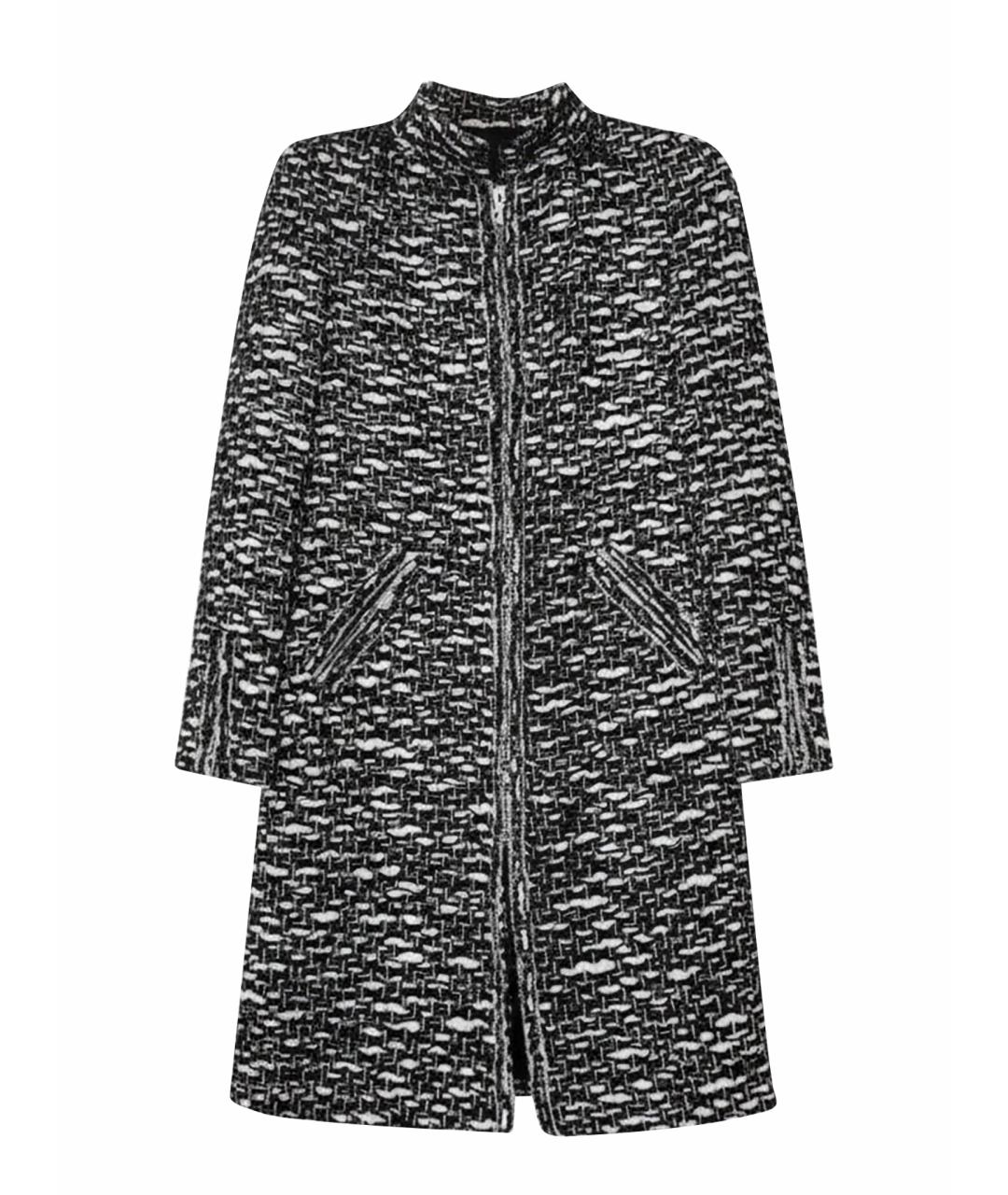 CHANEL Черное шерстяное пальто, фото 1