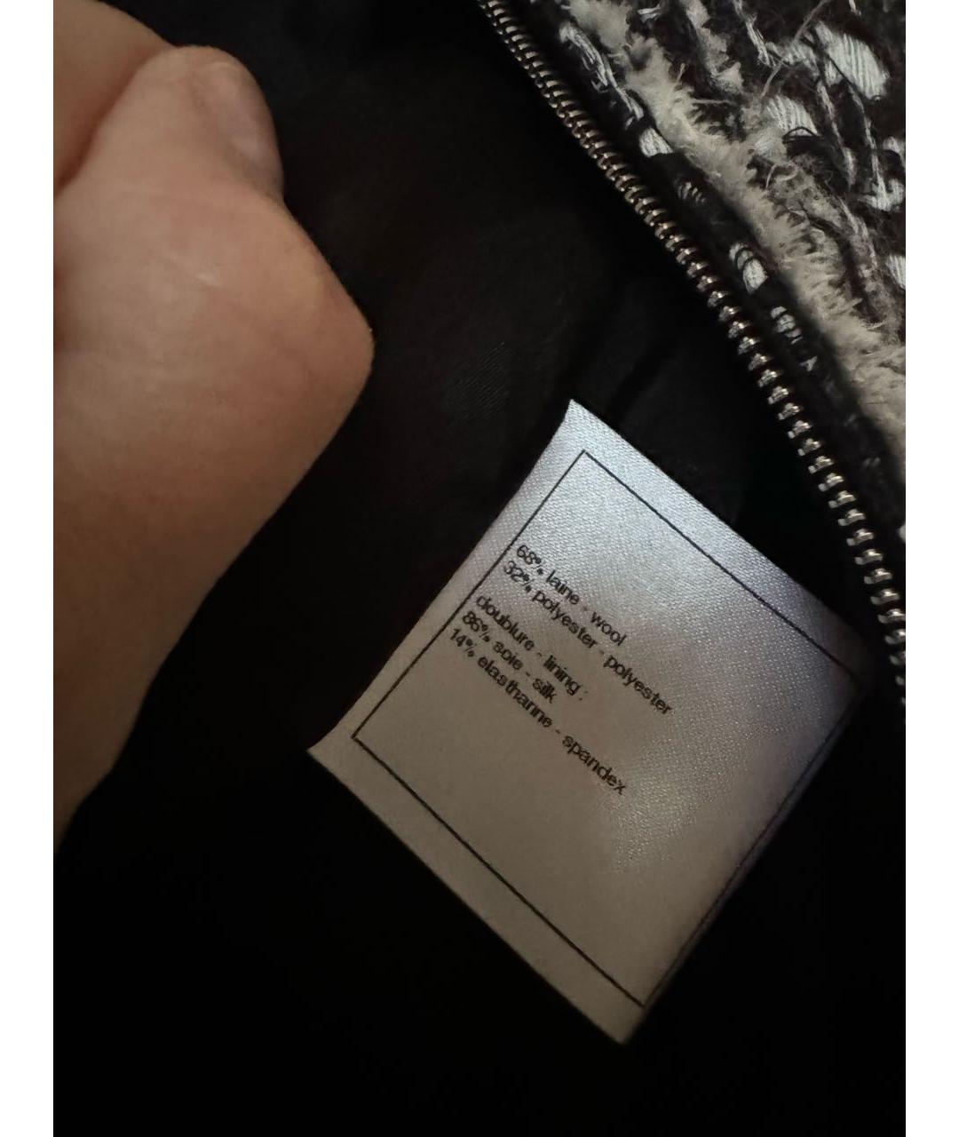 CHANEL Черное шерстяное пальто, фото 4