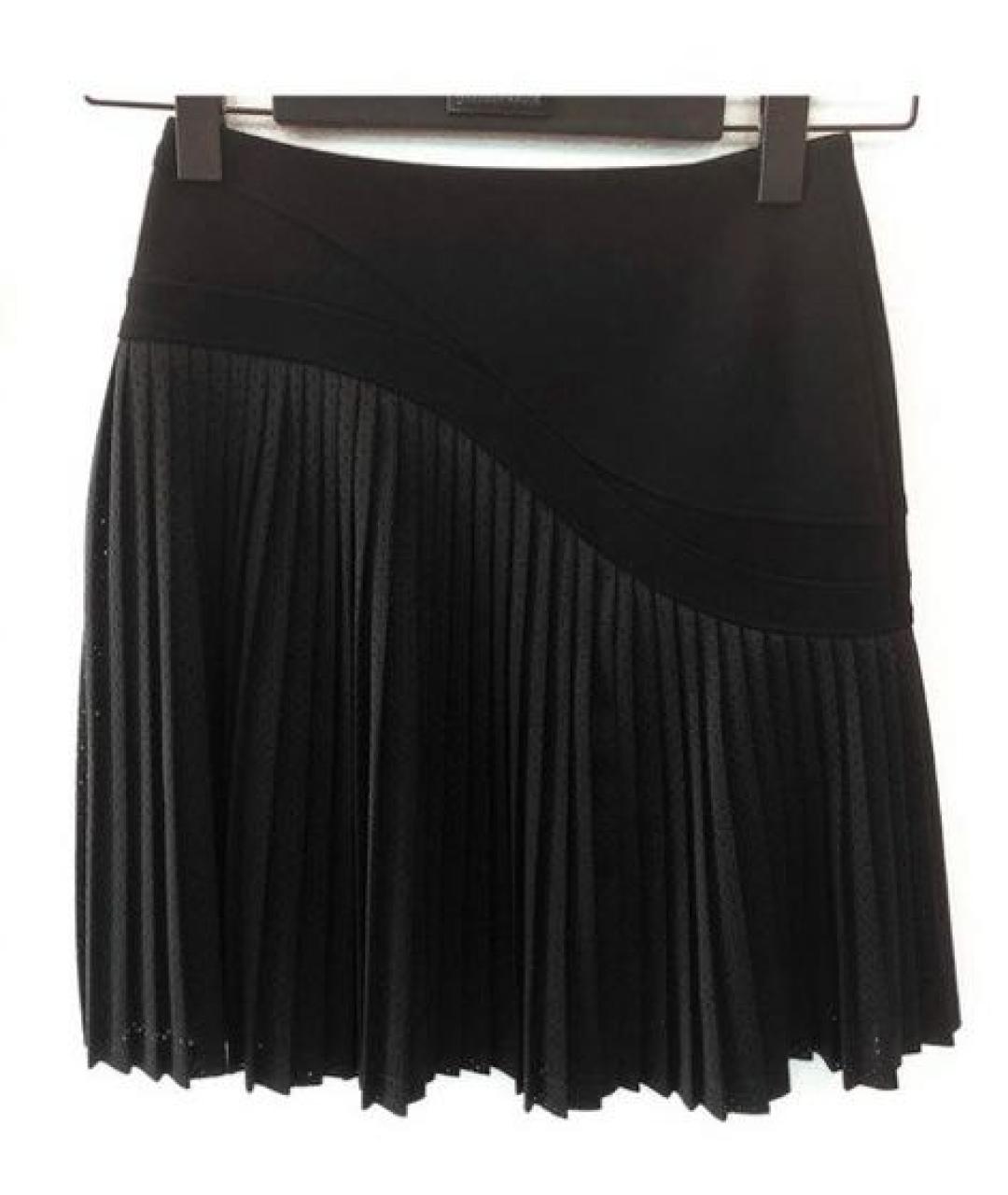 KARL LAGERFELD Черная вискозная юбка мини, фото 2