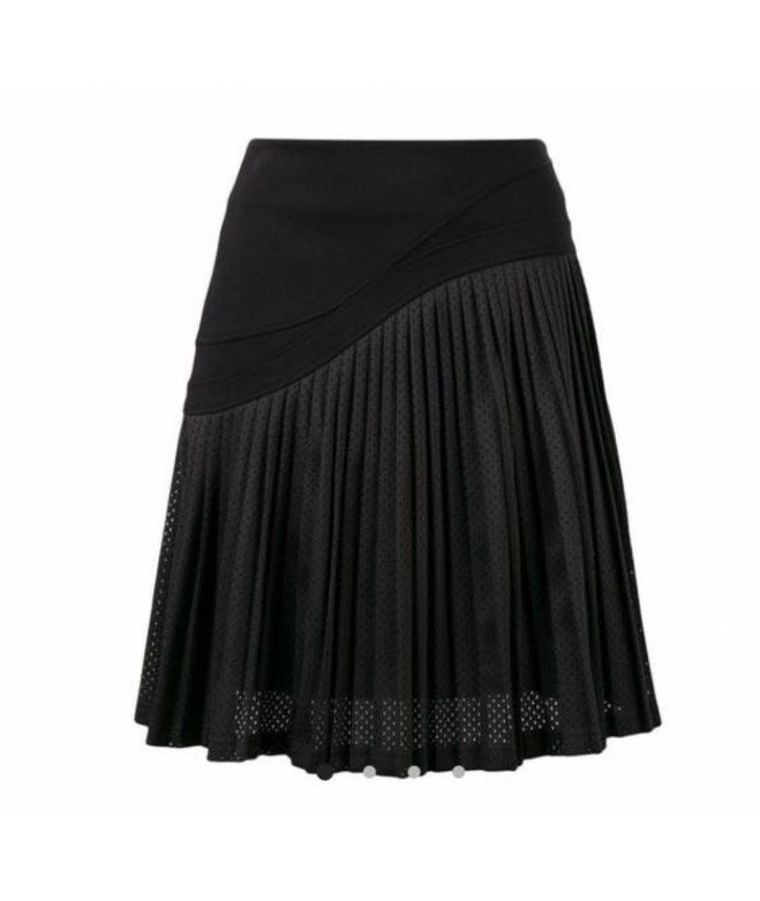 KARL LAGERFELD Черная вискозная юбка мини, фото 1