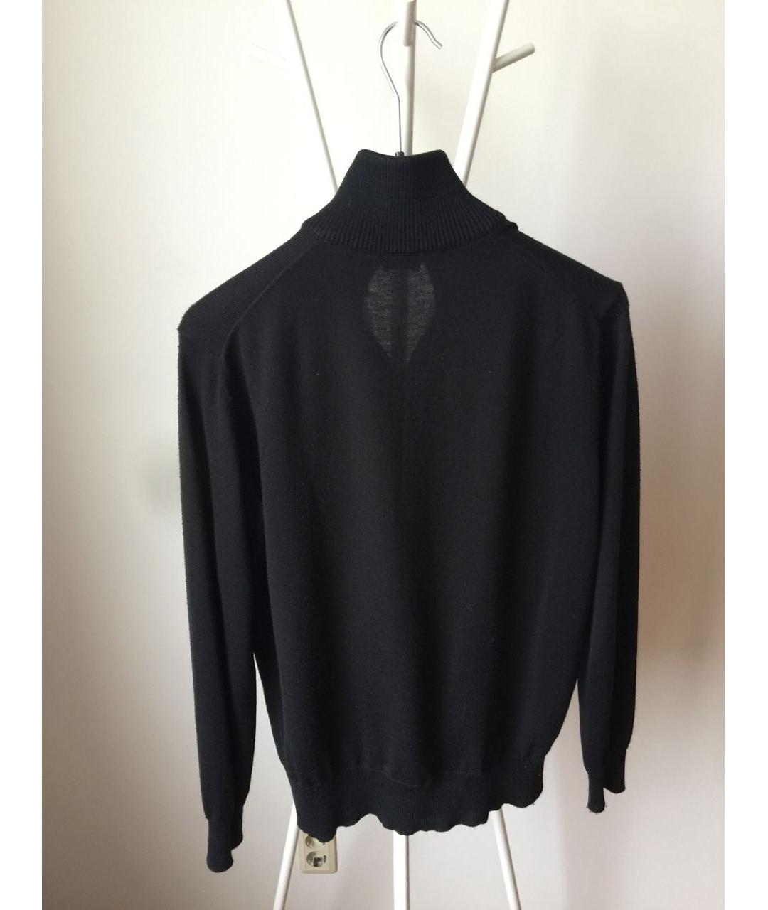 TRUSSARDI JEANS Черный шерстяной джемпер / свитер, фото 2