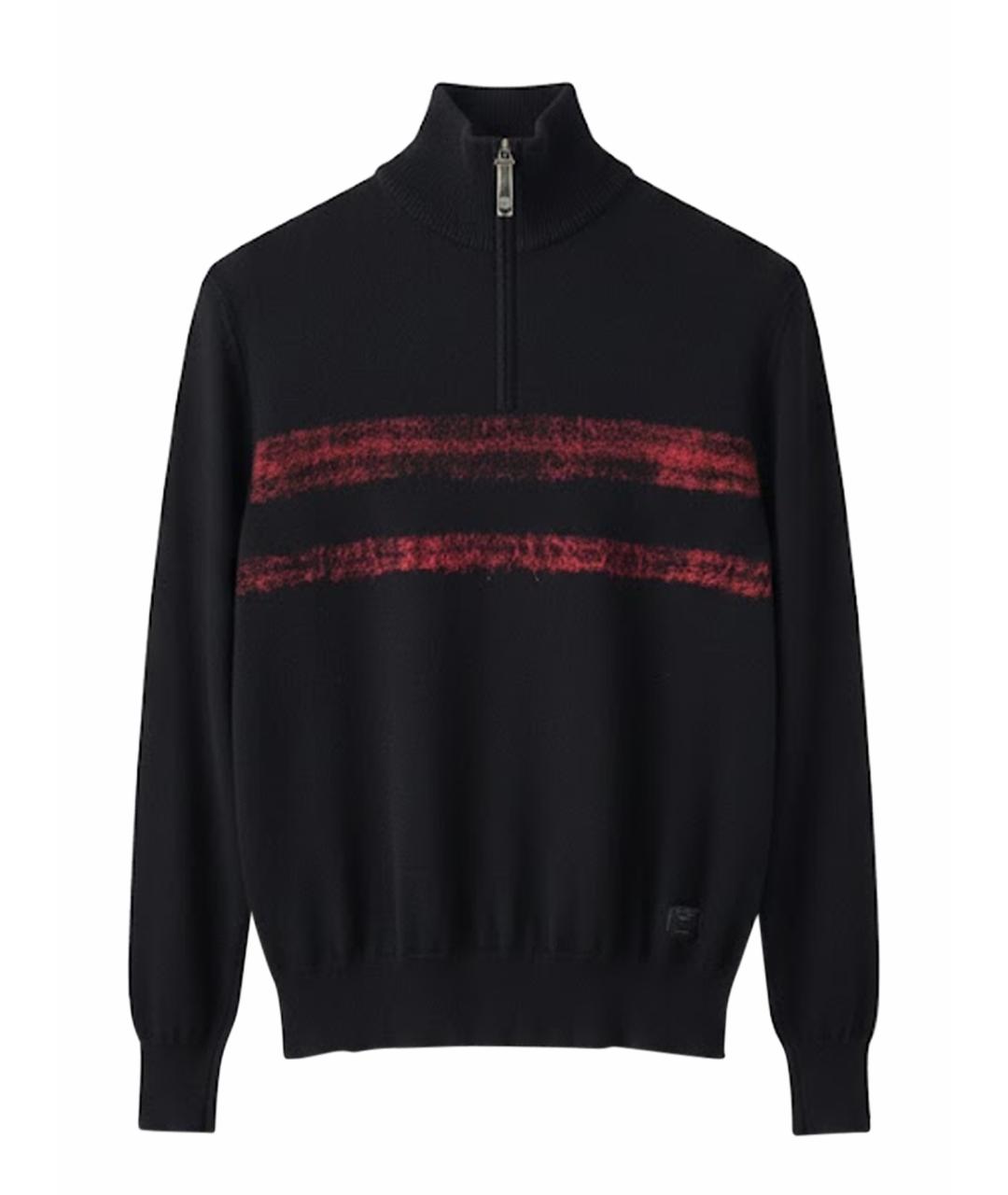 TRUSSARDI JEANS Черный шерстяной джемпер / свитер, фото 1