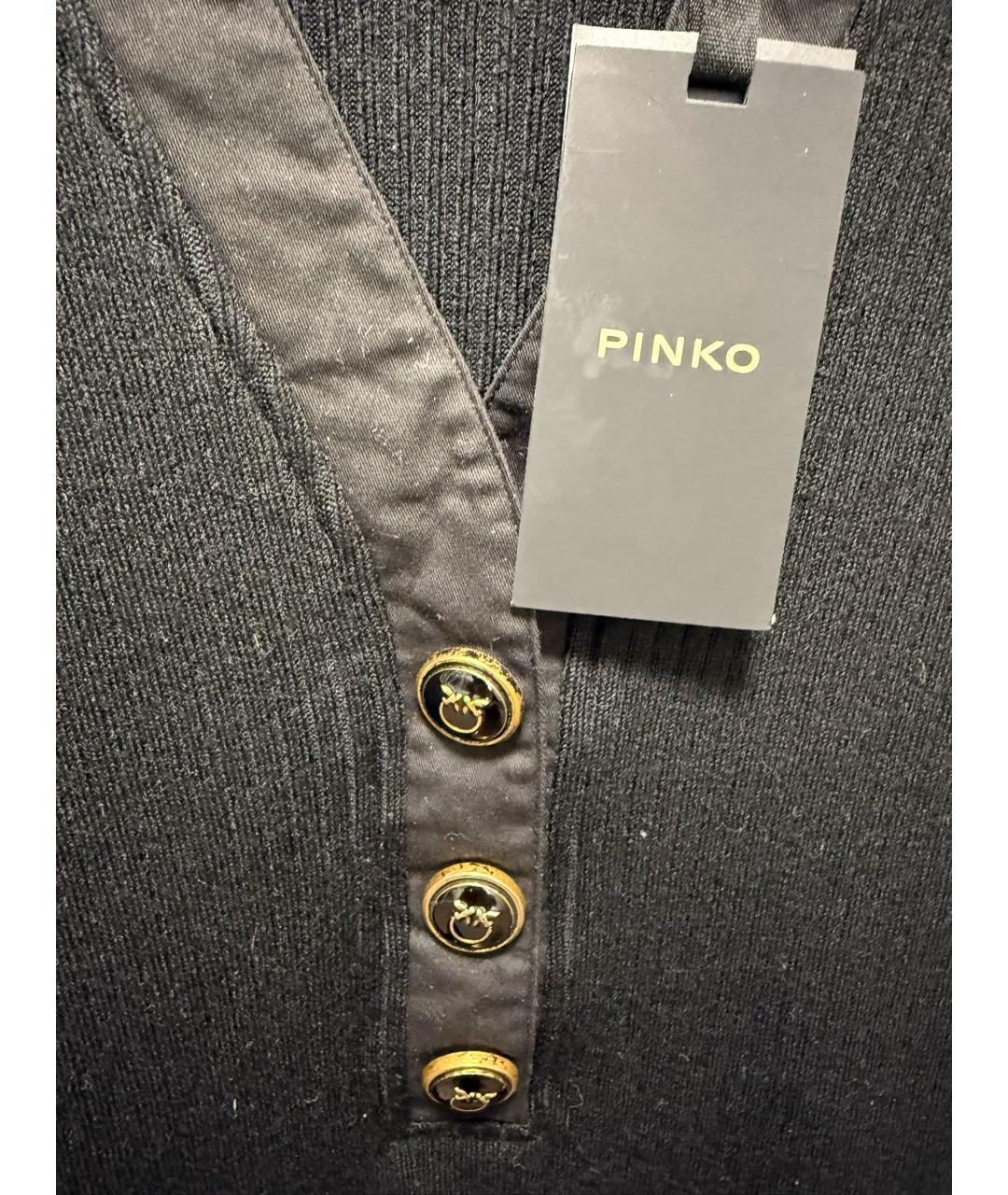 PINKO Черный джемпер / свитер, фото 4