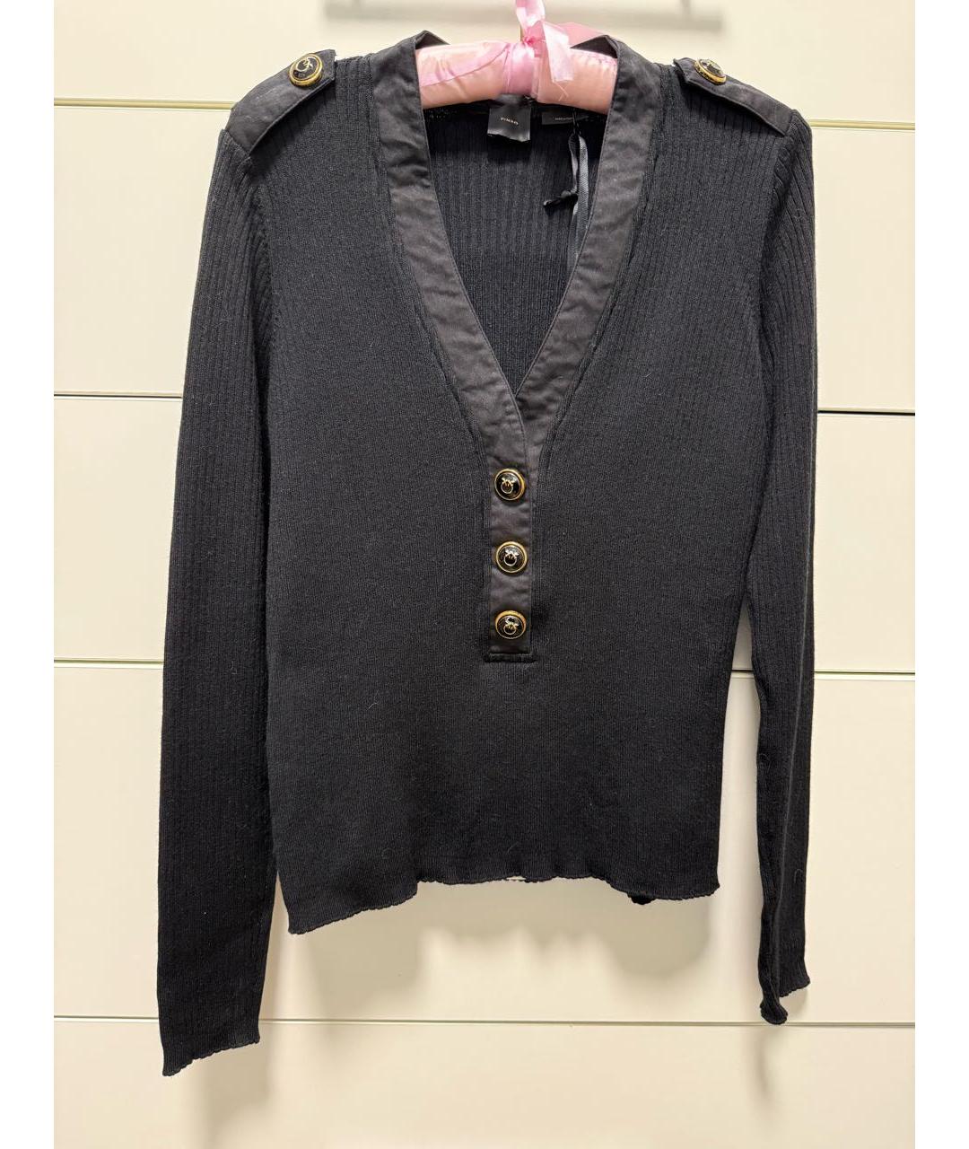 PINKO Черный джемпер / свитер, фото 2