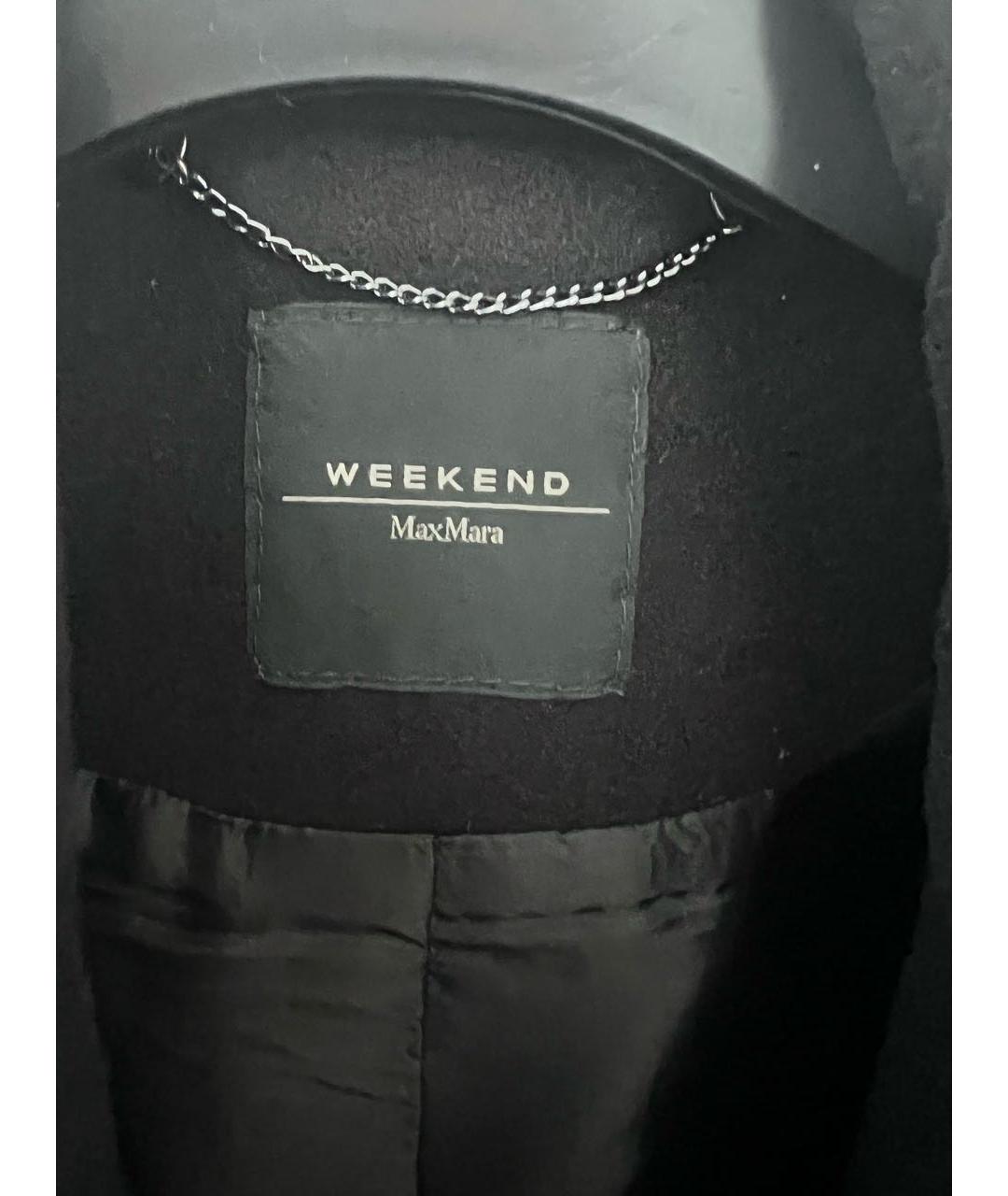 WEEKEND MAX MARA Черное пальто, фото 3