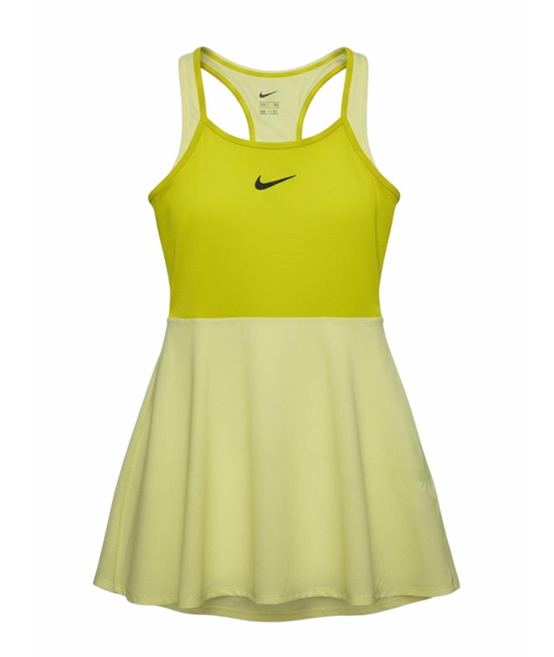 NIKE Желтое синтетическое платье, фото 1
