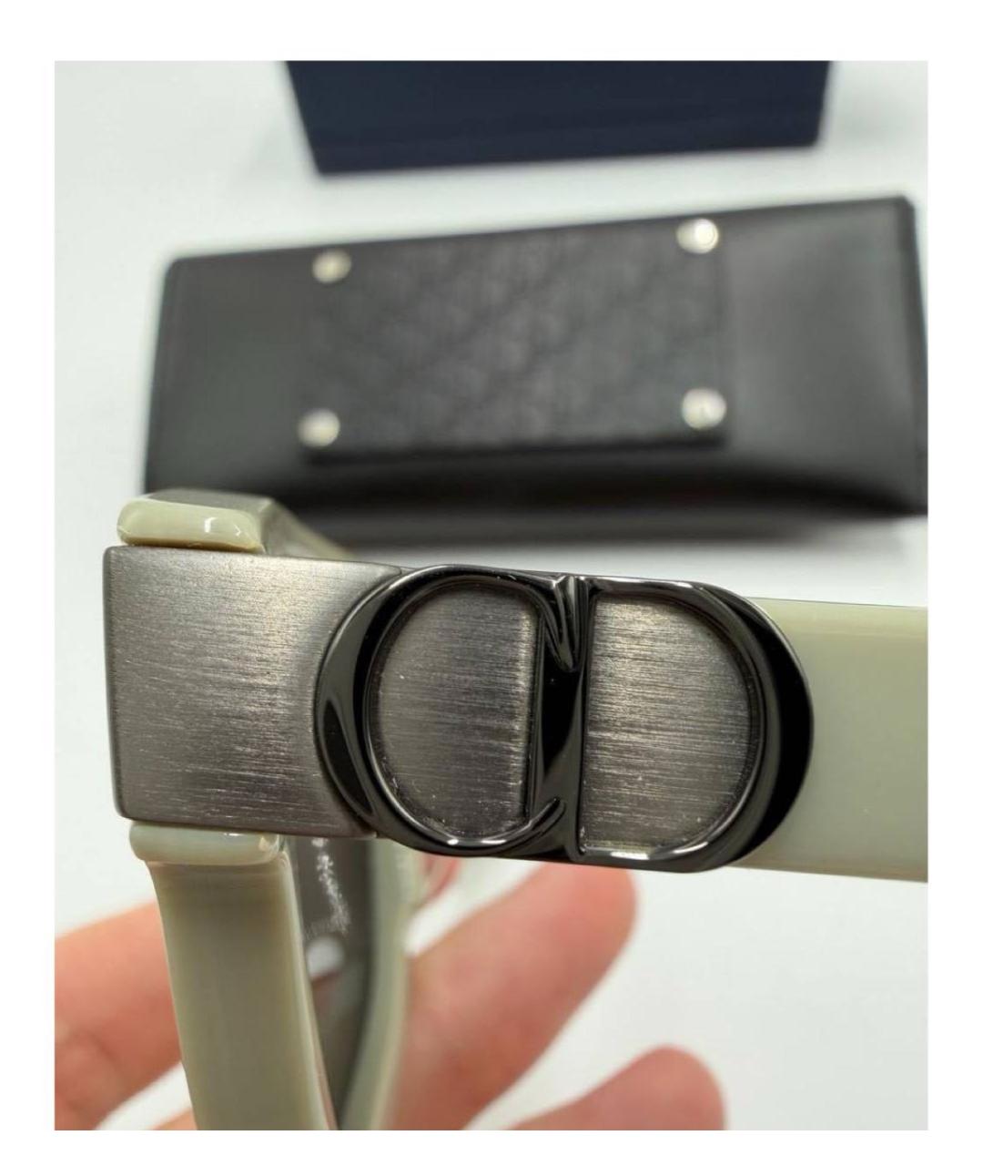 CHRISTIAN DIOR Бежевые солнцезащитные очки, фото 3