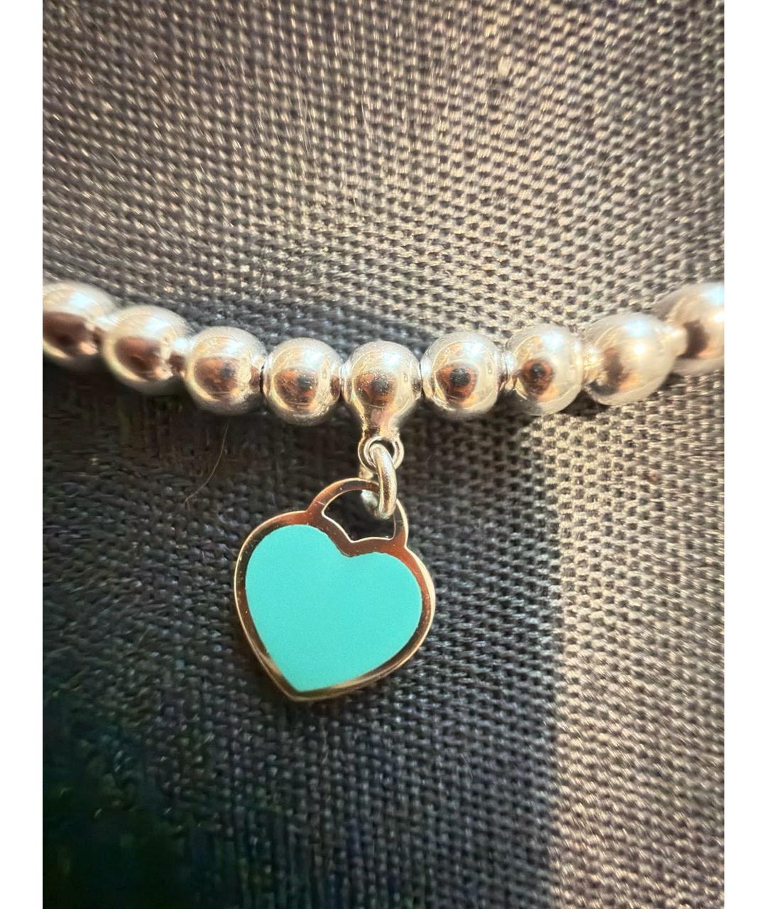TIFFANY&CO Бирюзовый серебряный браслет, фото 2