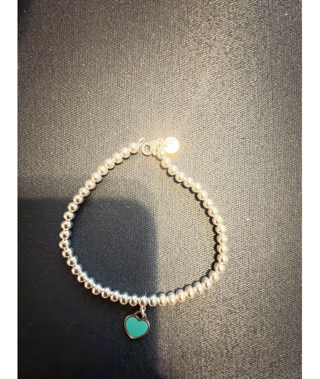 TIFFANY&CO Бирюзовый серебряный браслет, фото 6