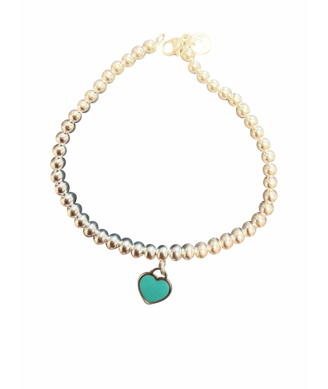 TIFFANY&CO Бирюзовый серебряный браслет, фото 1