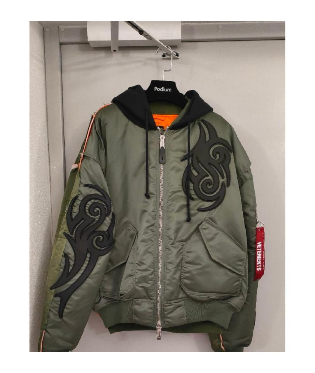 VETEMENTS Зеленая куртка, фото 8