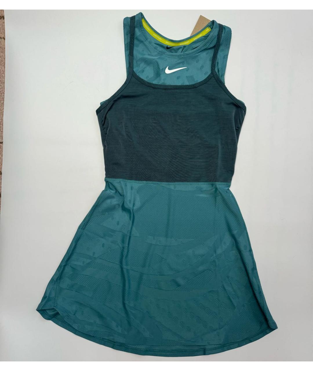 NIKE Бирюзовое синтетическое платье, фото 3