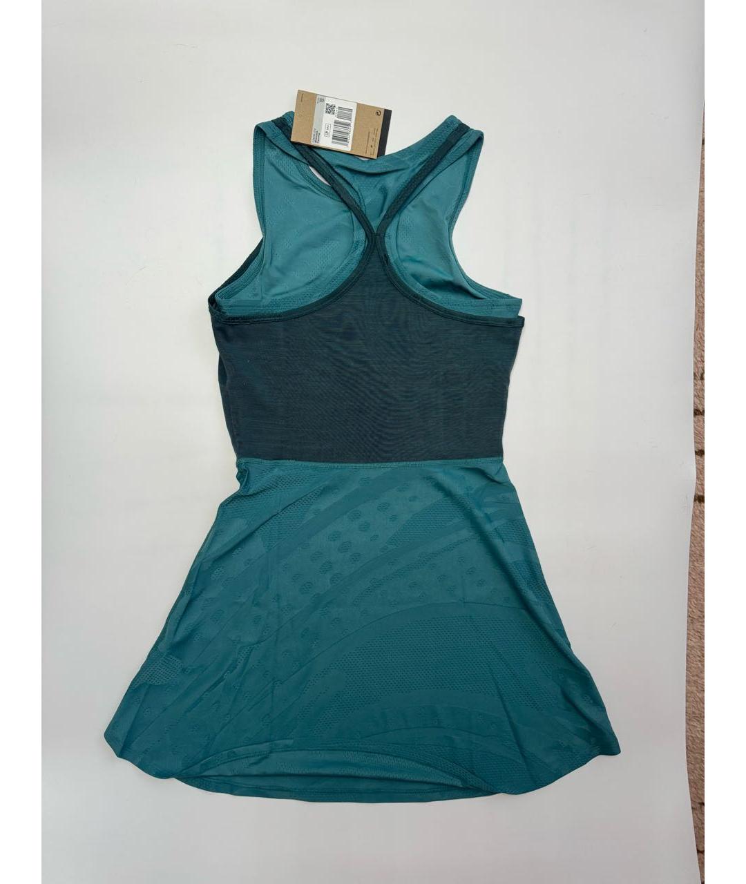 NIKE Бирюзовое синтетическое платье, фото 2