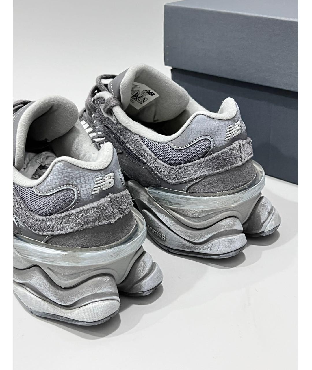 NEW BALANCE Антрацитовые замшевые низкие кроссовки / кеды, фото 8