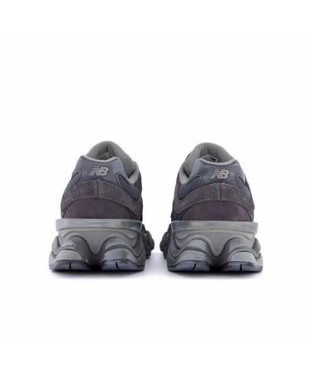 NEW BALANCE Антрацитовые замшевые низкие кроссовки / кеды, фото 4