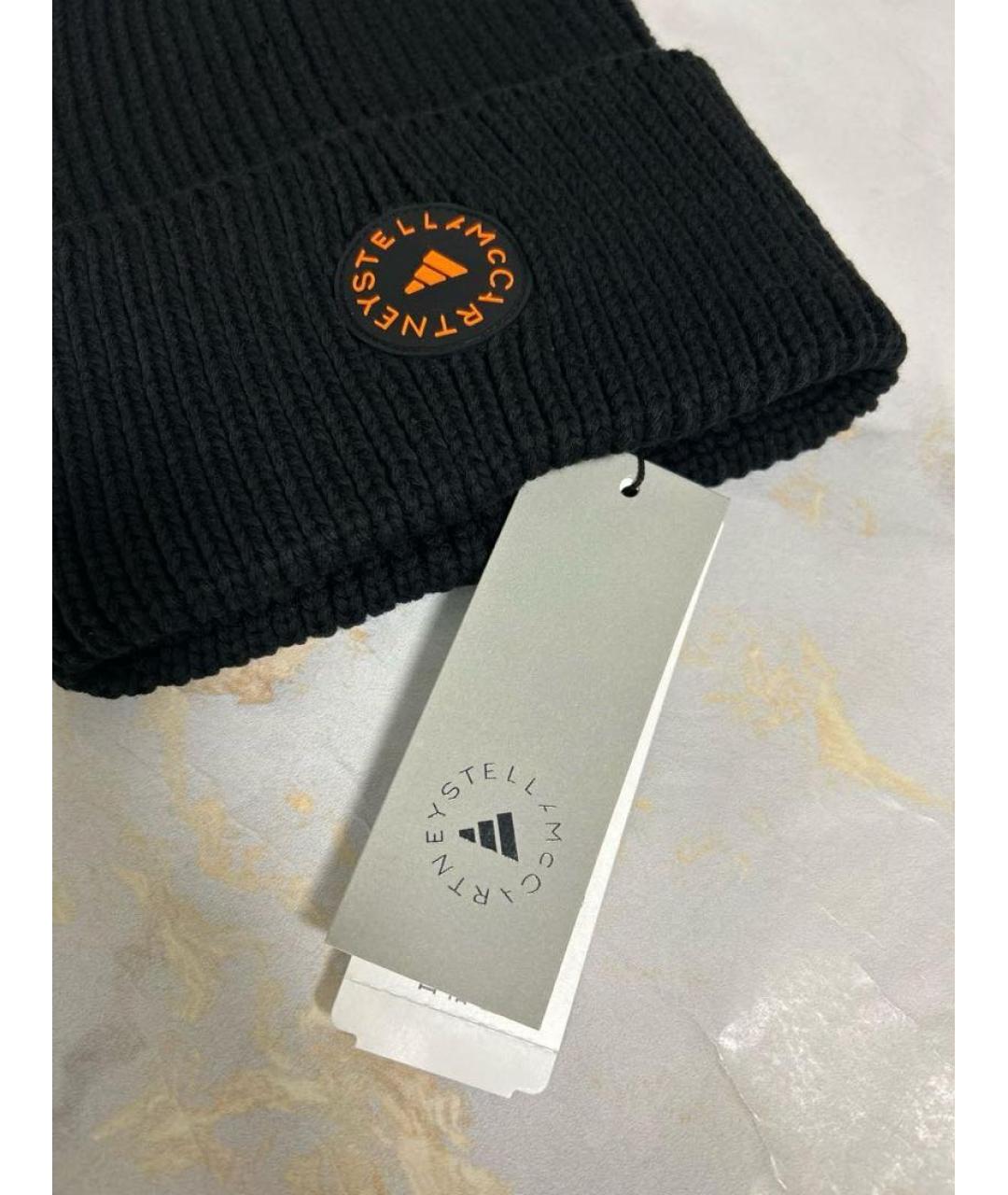 ADIDAS BY STELLA MCCARTNEY Черная хлопковая шапка, фото 4
